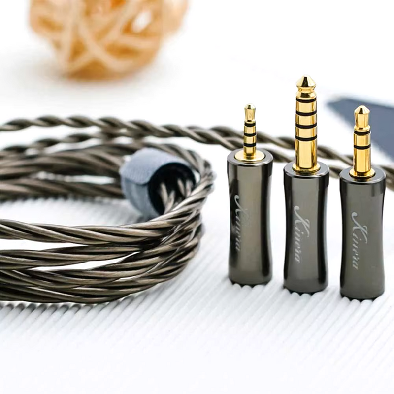 Kinera Dromi Earphone Upgrade Cable 6N OCC 4 Core Silver Plated 0.78 2pin/MMCX Connector Modular 2.5mm 3.5mm 4.4mm Plug Headset - Kinera