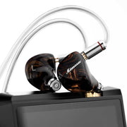New QoA Mimosa In Ear Earphone 1 Dynamic + 1 Planar IEMs 3.5mm 4.4mm Plug For HiFi Music Headphone 0.78 2pin Cable Headset - Kinera