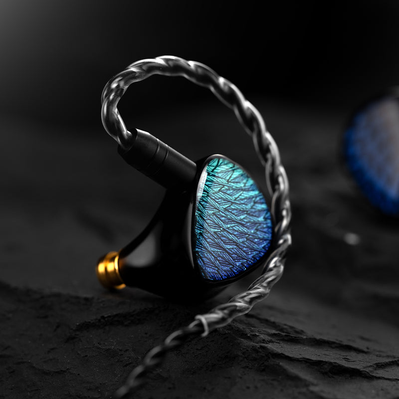 New Kinera Celest Wyvern Black Remaster 10mm LCP 2.0 Diaphragm Custom Dynamic Driver In Ear Earphones With MIC Cable Headphones - Kinera