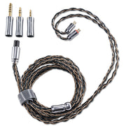 Kinera Leyding Upgrade Earphone Cable With 2.5/3.5/4.4mm Plug OFC+Alloy Copper 5N Silver Plated 8 Core 0.78 2pin / MMCX Cable - Kinera