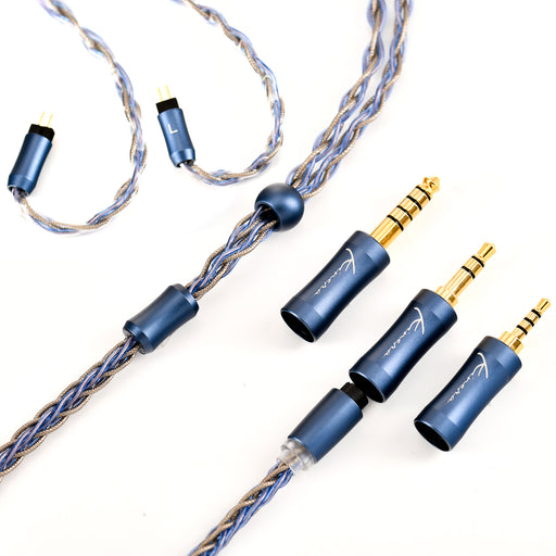 Kinera Ace 2.0 Earphone Upgrade 2.5/3.5/ 4.4mm Balanced Detachable Wired Headphone Cable With MMCX Silver Foil Alloy Copper Plug - Kinera